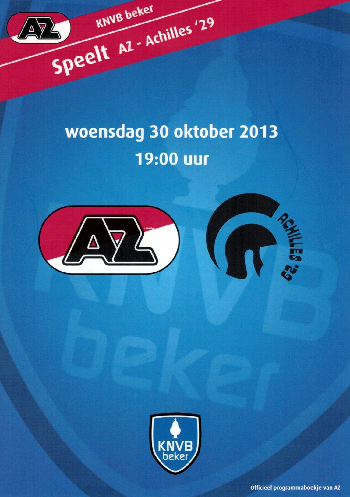 AZ Programma 30-okt-2013 Achilles '29 thuis
